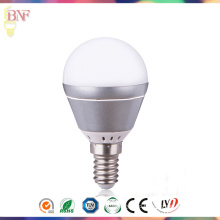 4W/6W Silver G45 Aluminum LED Industrial Factory Light Bulb with Daylight E14